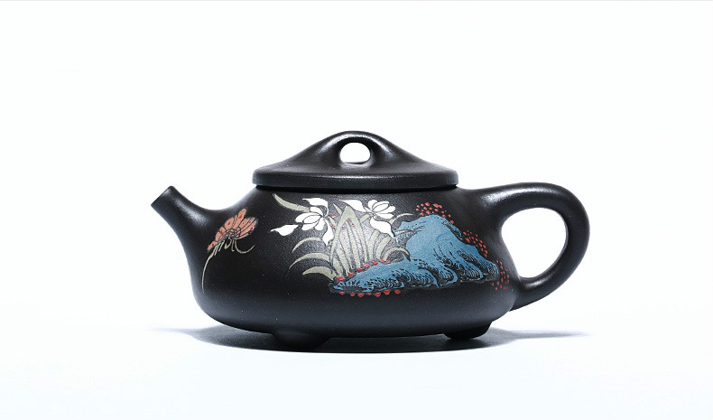 石瓢手工紫砂壺，精致典雅紫砂壺