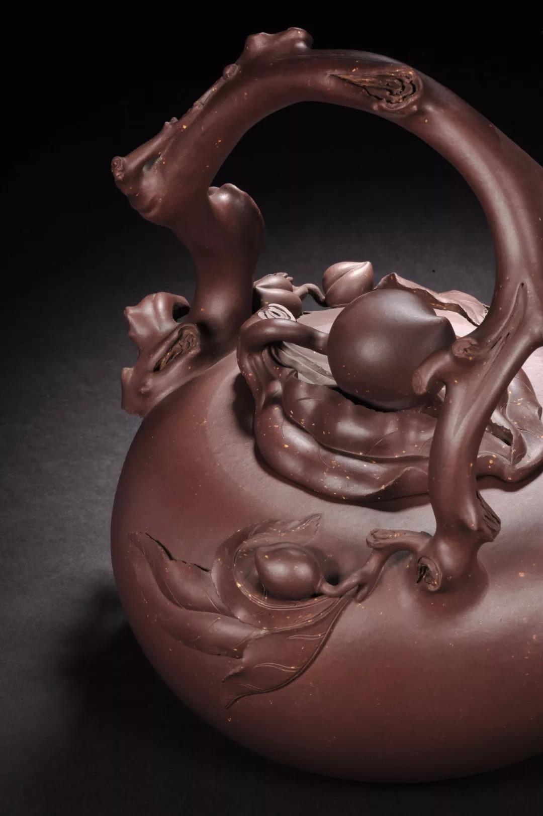 10種最美花器提梁壺，精美別致雕花紫砂壺!