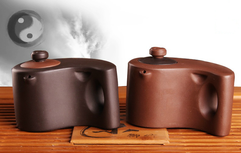 太極陰陽紫砂壺，創(chuàng)意格紫砂壺