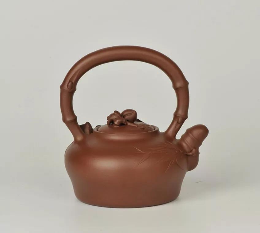 10種最美花器提梁壺，精美別致雕花紫砂壺!